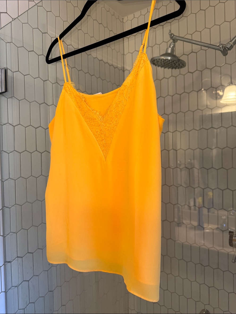Melrose and Market Bright Yellow Lace-Trim Slip Cami - Picture 11 of 11